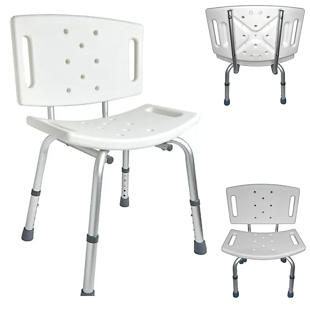 Banqueta De Banho Com Encosto Supermedy 100kg