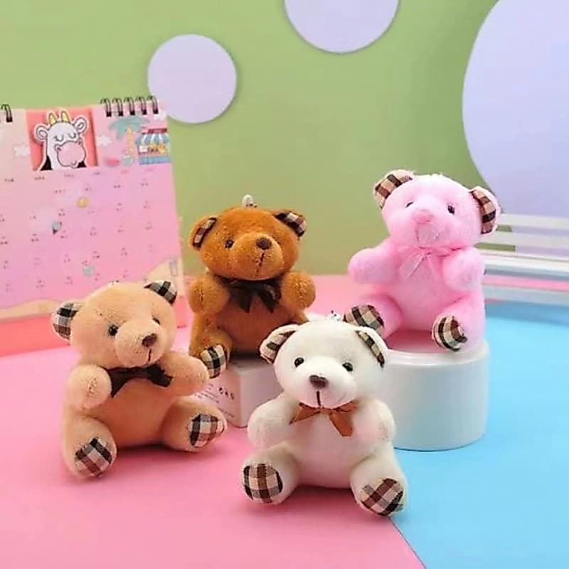 kit 3/6/12 pcs Chaveiro e de urso