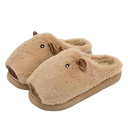 Pantufa de CAPIVARA adolescentes e infantil, super macio com o solado antiderrapante/pu25-68