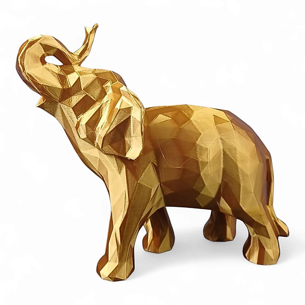 Estatua Elefante Geométrico Decoração Casa Enfeite Presente