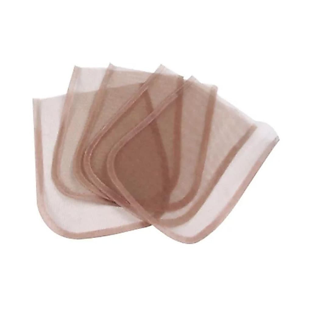 Tela Para Confecção de Renda Suiça 4x4 Frotal Bege De Tecido A Mão/Rede De Cabelo Para fazer Perucas e Closure
