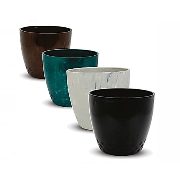 Vaso Cachepo Diamond Forth N1 Diversas Cores Redondo 700ml