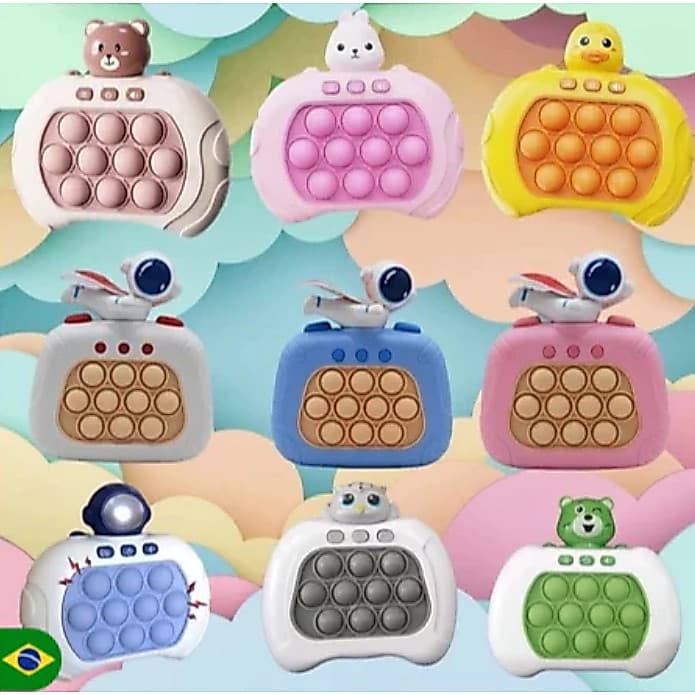 KIT15/ 25 Brinquedo Anti-Stress Pop It Eletronico Brinquedo Bolhas De Empurrar Rápido Para Crianças e Adultos