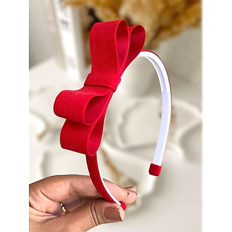 Tiara cabelo infantil camadas cotelê menina