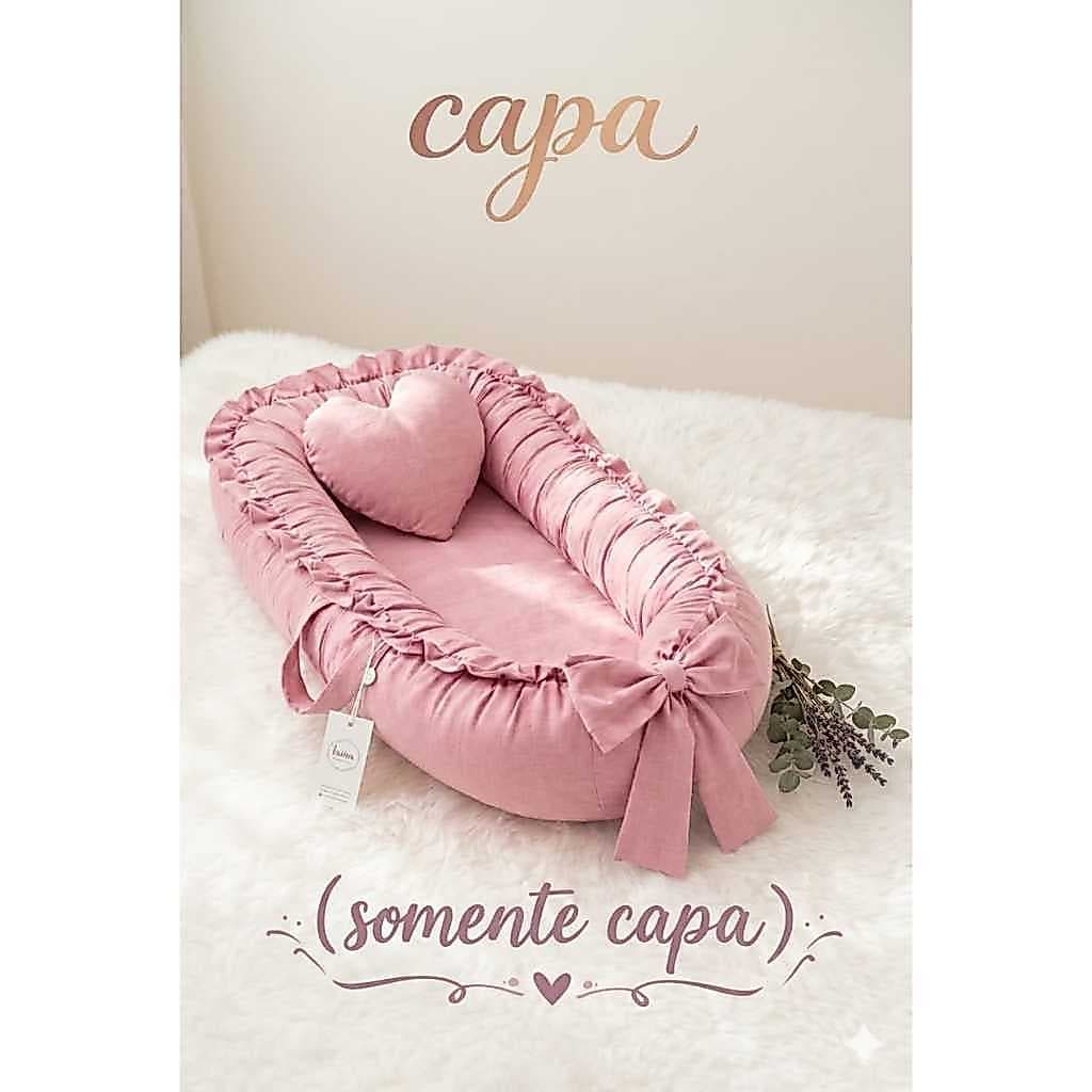 Capa Para Ninho Redutor De Berço Com Babados Menino Menina
