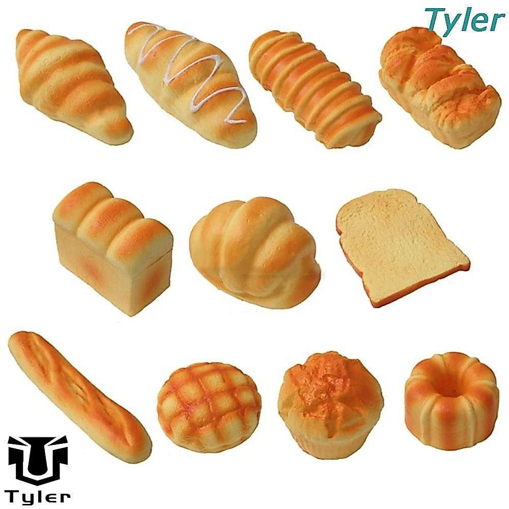 Brinquedo De Aperto De Pão De Simulação TYLER , Modelo De Comida Falsa De Bolo Torrado , Brinquedos Sensoriais De Aperta