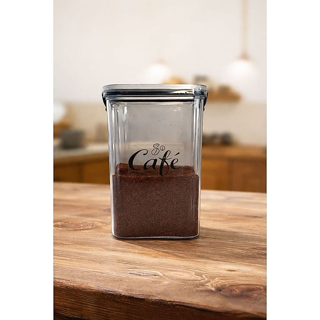 Pote Hermético Acrilico Unitários 1,45L c/ Tampa Click Vedante / Cantinho do Café/ Cozinha