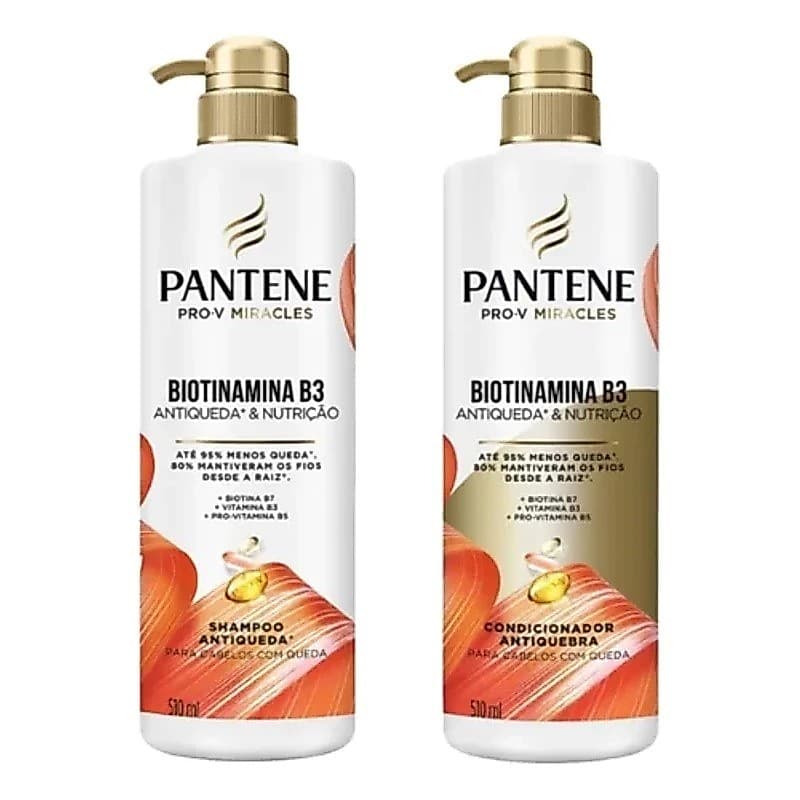 KIT PANTENE SHAMPOO + CONDICIONADO BIOTINAMINA B3 ANTIQUEDA 510ML