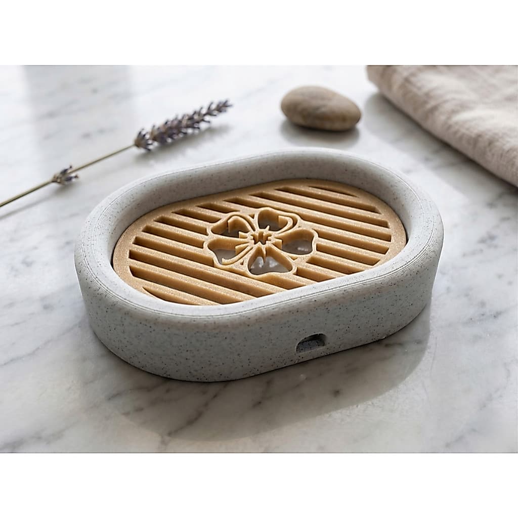 Saboneteira Drenante Dupla Banheiro Lavabo Design Premium