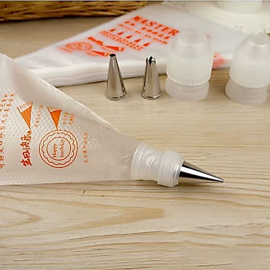 Kit com 100 unidades Saco Confeiteiro Profissional Descartável 40cm para Confeitaria