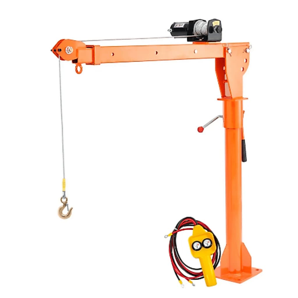 Guincho Coluna Hidráulico Elétrico GEC500 12V/24V Caminhonete 500kg Xtrong Guindaste Veículos Grua Forte