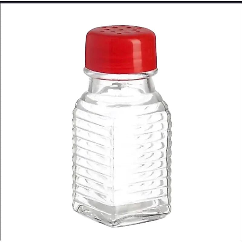 Pote de Vidro para Tempero 85ML Vermelho