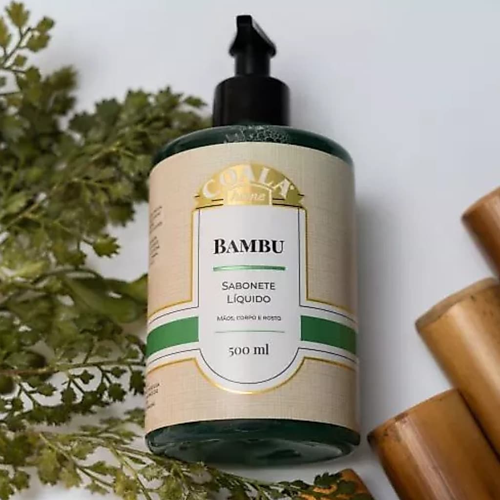 Sabonete Líquido Coala Home Bambu 500ml – Perfume Suave, Hidratação e Limpeza para Uso Diário