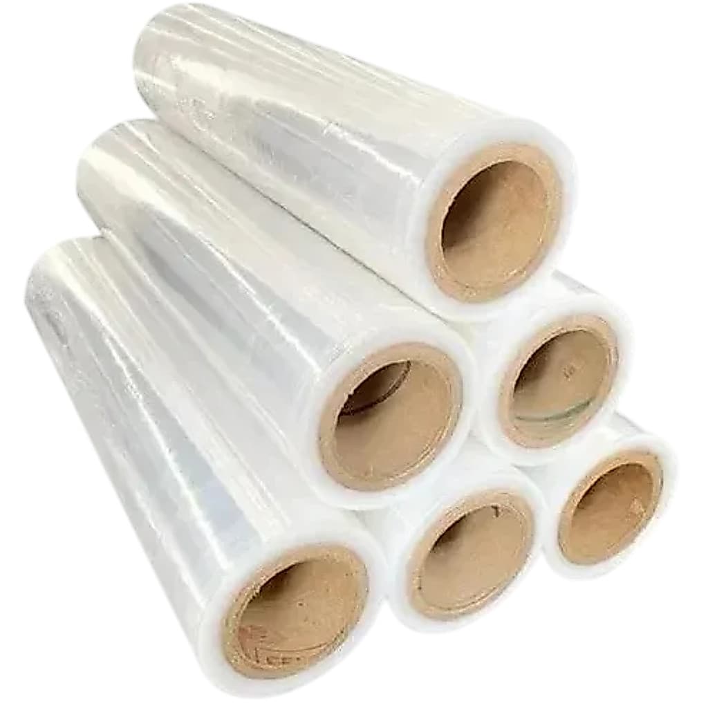 1 Unidade Rolo de Filme Stretch 500mm x 25 Micras 200 metros Transparente Reforçado Embalagem