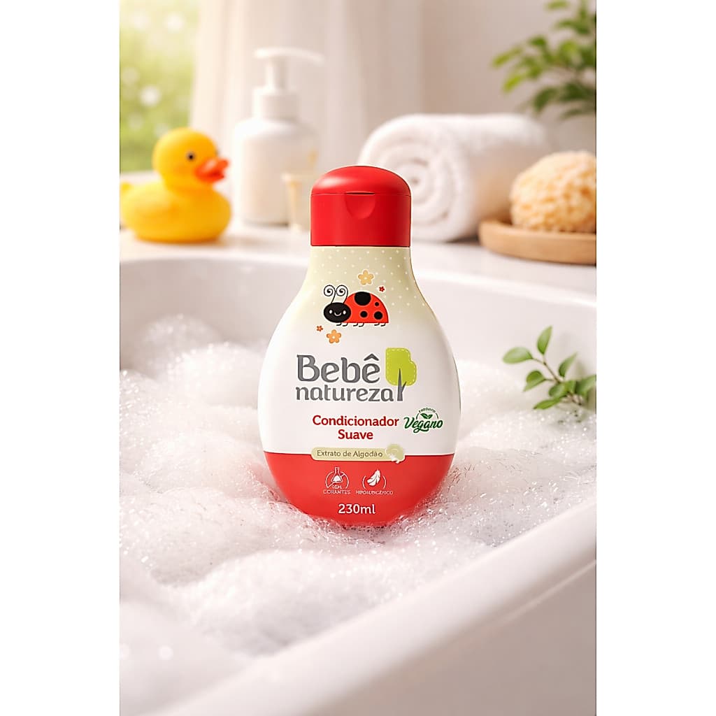 Condicionador Bebê Natureza 230ml Cachos/cachinhos