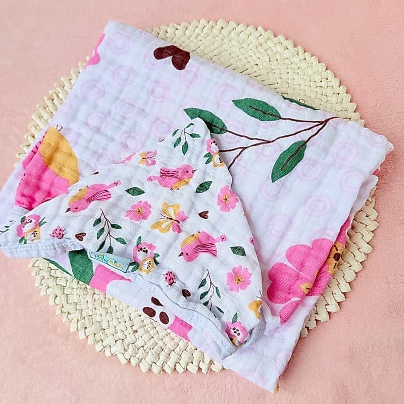 Toalha de Banho Bebê em Fralda Soft 85x85 Baby Nice fralda soft