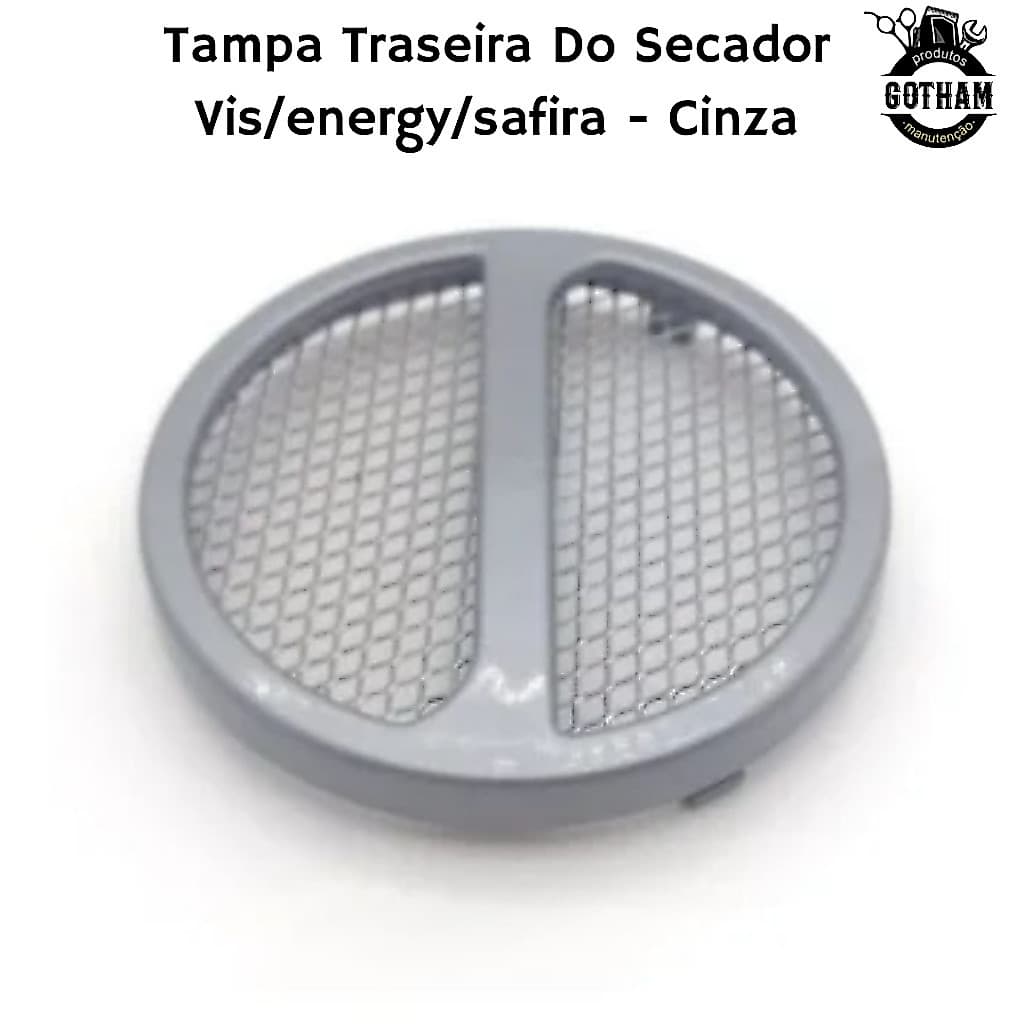 Tampa Com Tela Completa Secador Vis/energy/safira - Cinza
