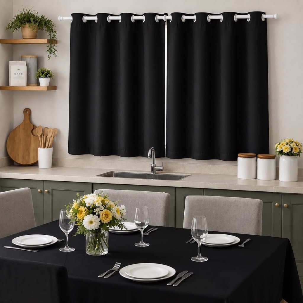 CORTINA 2,00X1,30 LISA OU ESTAMPADA PARA COZINHA DECORATIVA CORTINA PEQUENA