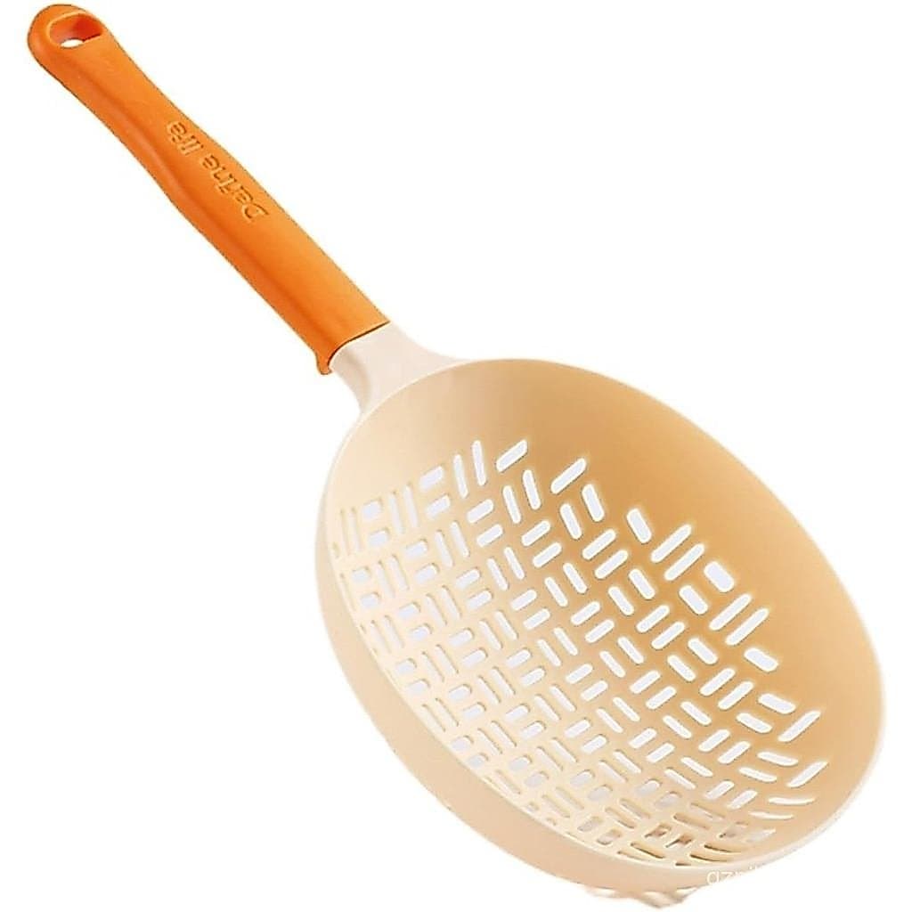 Escumadeira de cabo longo 35cm, escumadeira para dumplings, escumadeira de uso diário 17cm, silicone de peça única, lara