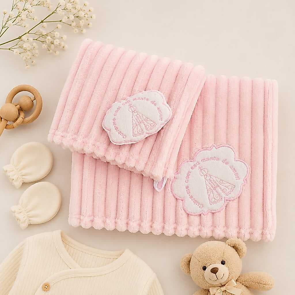 Kit Manta Com Naninha Antialérgica Bebê Premium