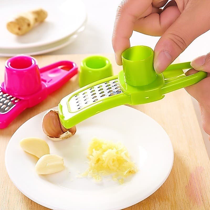 Moedor de alho Manual multifuncional, dispositivo de cozinha para prensa de gengibre e alho