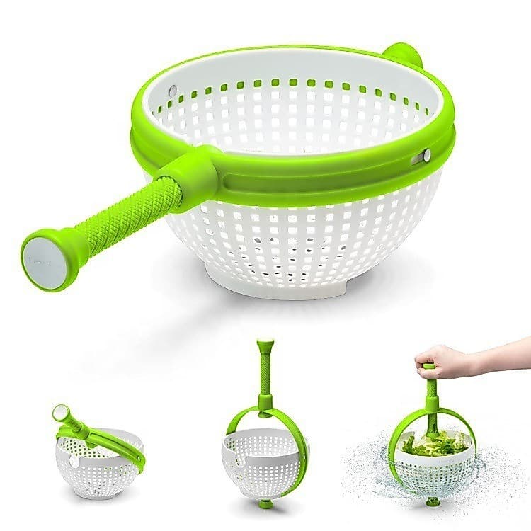 Centrifugadora de salada, lavador de vegetais para cozinha, cesto centrífugo para drenagem de água