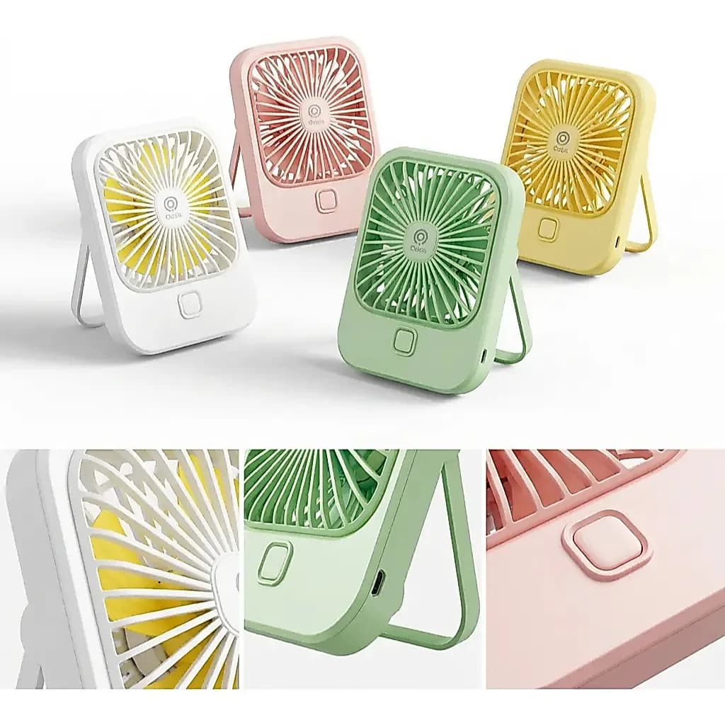 Mini Ventilador Portatil De Mesa Recarregavel