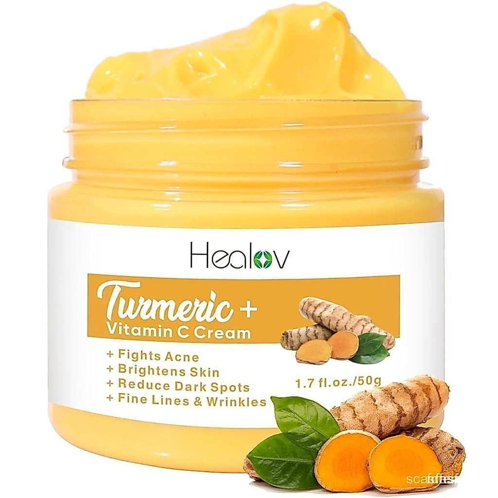 Loção Facial e Corporal de Cúrcuma Herblov - Loção Iluminadora de Cúrcuma - Limpa a pele, combate a acne, uniformiza o t