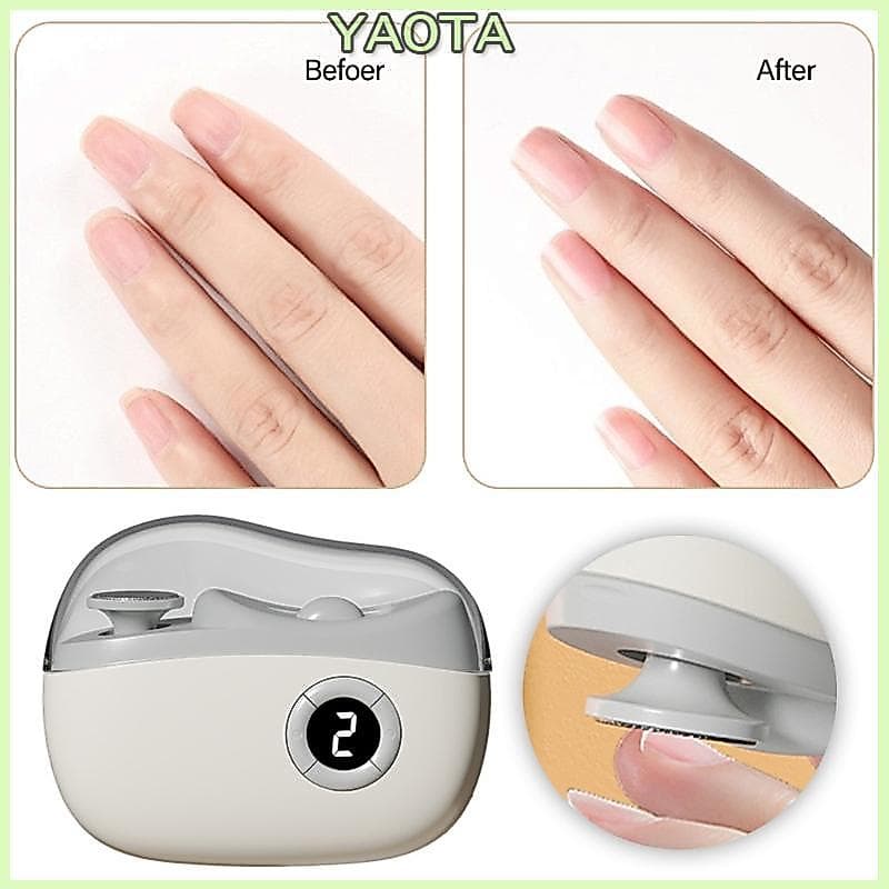 Cortador Unhas Automático Yao Elétrico 3 Lixas Elétricas