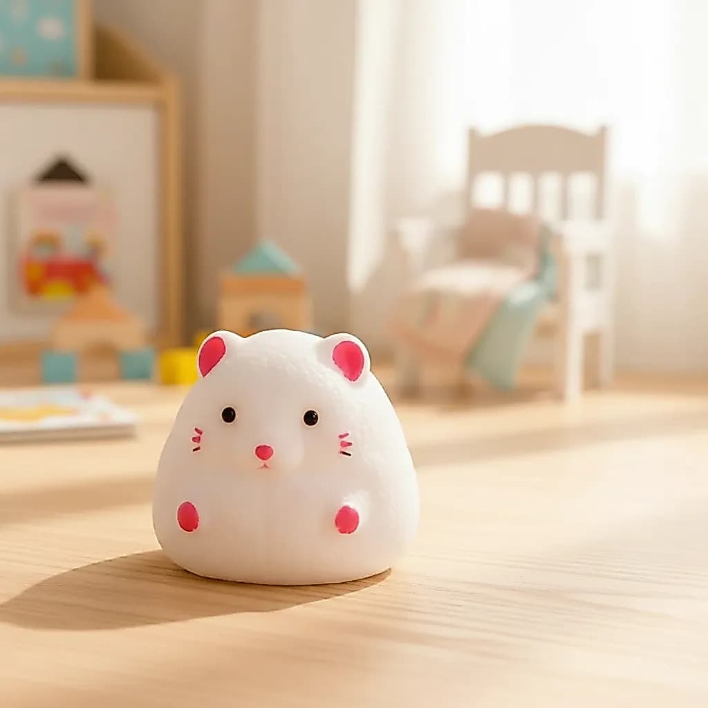 Squishy de Ratinho Antiestresse Hamster Brinquedo Infantil de Apertar Sensorial Presente Alívio