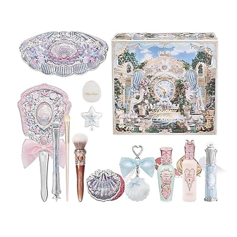 Conjunto De Pingentes De Bolo Flower Knows , Maquiagem De 12 Peças De Cupido De Morango , Creme Labial + Blush Líquido +