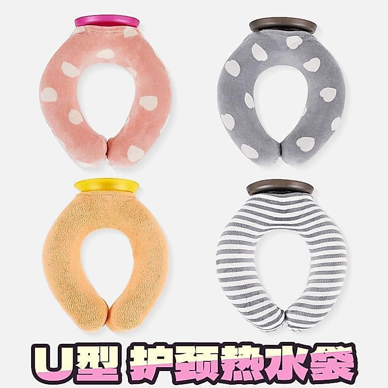 Japão preferido em forma de U pendurado tipo pescoço injeção de água saco de água quente em forma de U saco de água quen