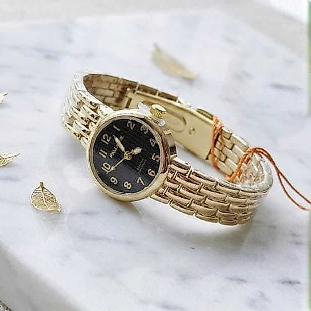 Relógio feminino PALLYJANE Pequeno ,delicado minimalista,com mini pequeno mostrador,pulseira de aço inoxidável
