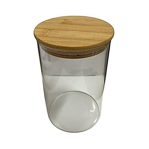 Pote Hermetico Vidro Borossilicato Tampa Bambu 11 Litros Design Moderno Conservacao