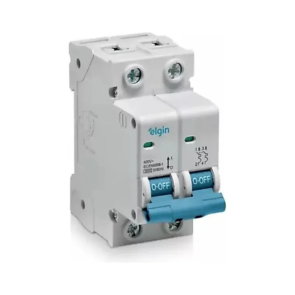 Mini Disjuntor Elgin DEP6-2C100 Bipolar 2P 100A