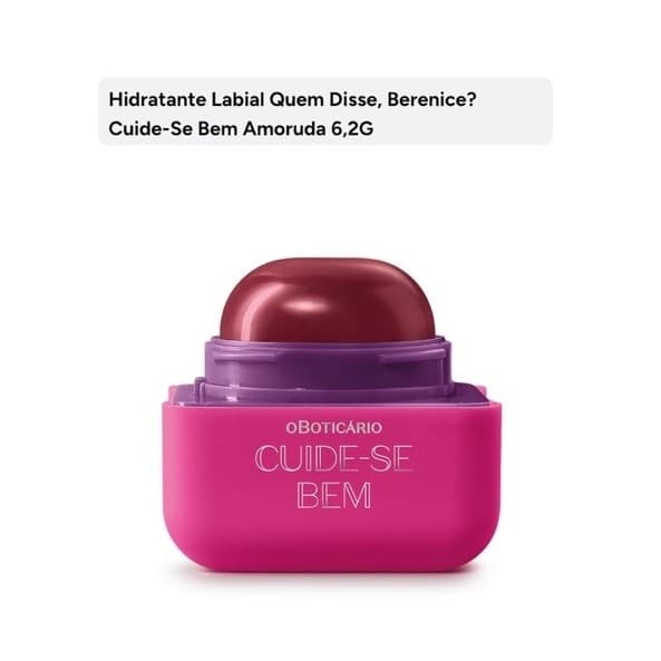 Hidratante Labial QDB Cuide se Bem Amoruda 6,2g
