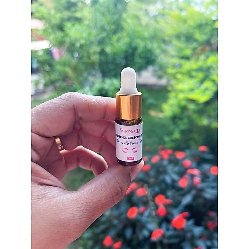 Blend Fortalecedor para Sobrancelhas e Cílios Rícino, Jaborandi, Biotina e Vitaminas | Natural e Vegano