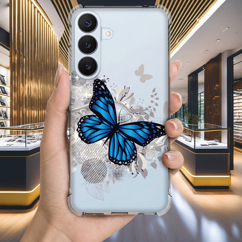 Capa Capinha GALAXY A13 A12 A11 A10S A10 A03S A07 A06 A05S A05 Anti-impacto Personalizada delicada BORBOLETA (0351)