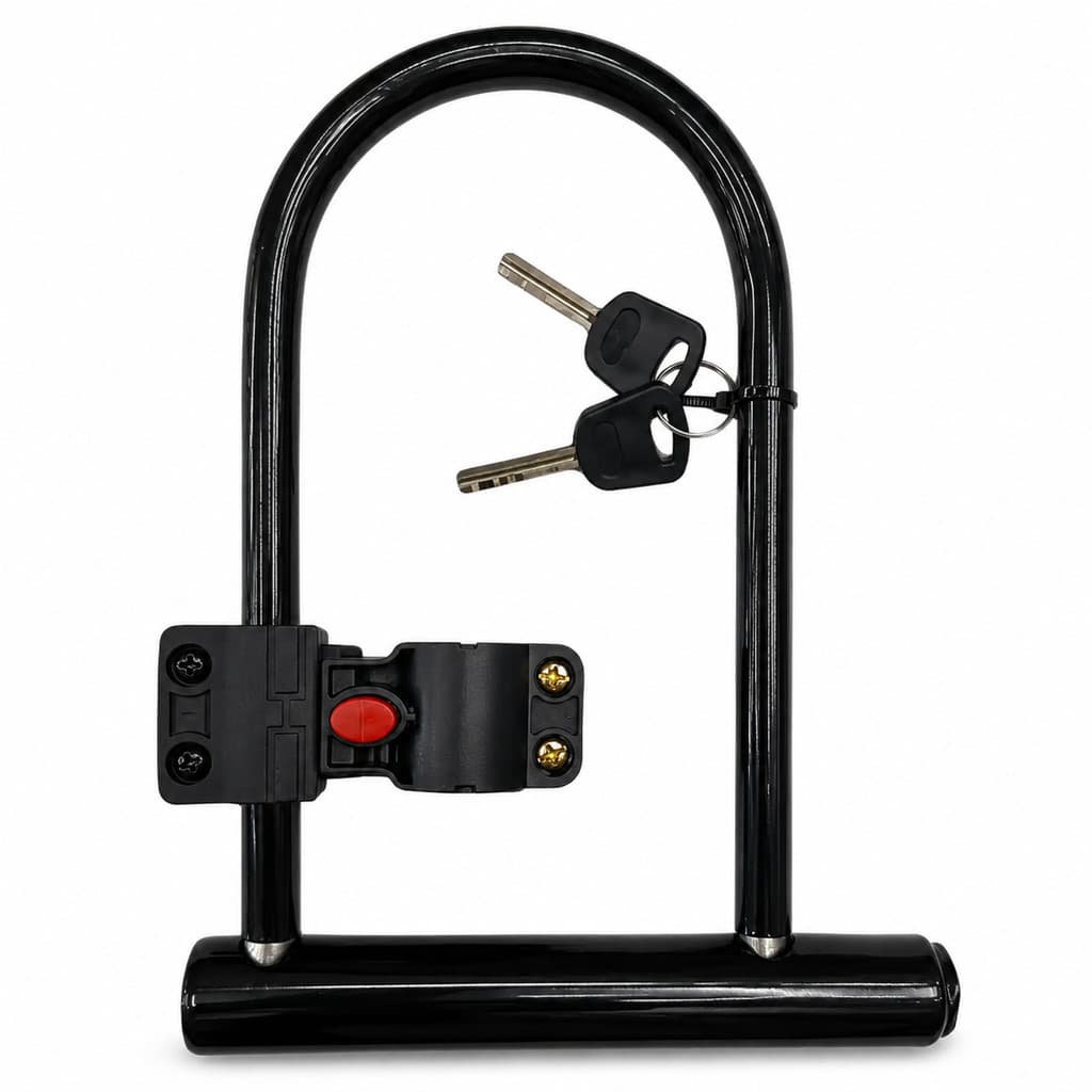 Cadeado Bike Moto U 180mm 245mm Reforçado Tranca Trava