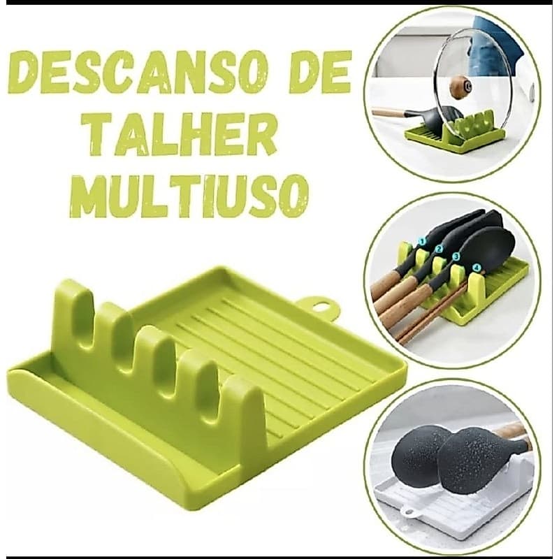 Suporte Multiuso para Utensílios com Base Plástica Resistente