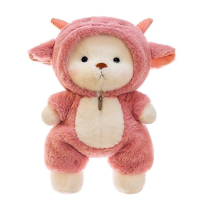 Super Macio Toque Dos Desenhos Animados Urso Transformado Boneca De Pelúcia Articulação Móvel Roupas Removíveis Pequeno