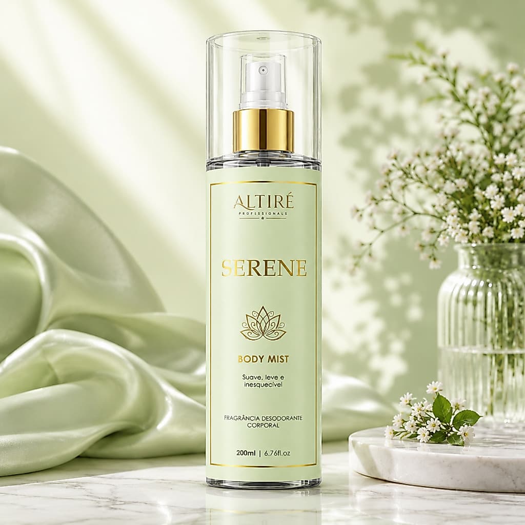 Body Splash Serene Altiré 200ml Perfume Corporal Feminino Fragrância Suave e Refrescante Perfume Intenso