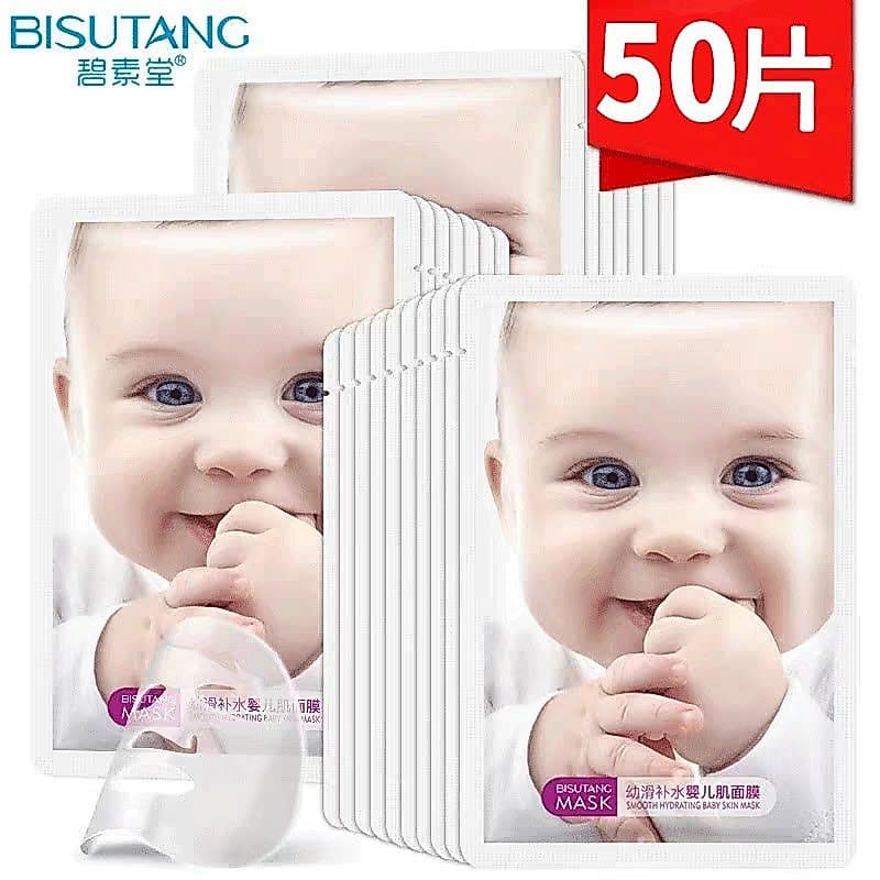 50 folhas de máscara de pele de bebê adesivo hidratante clareamento remoção de sardas ir para trabalhar para remover ama