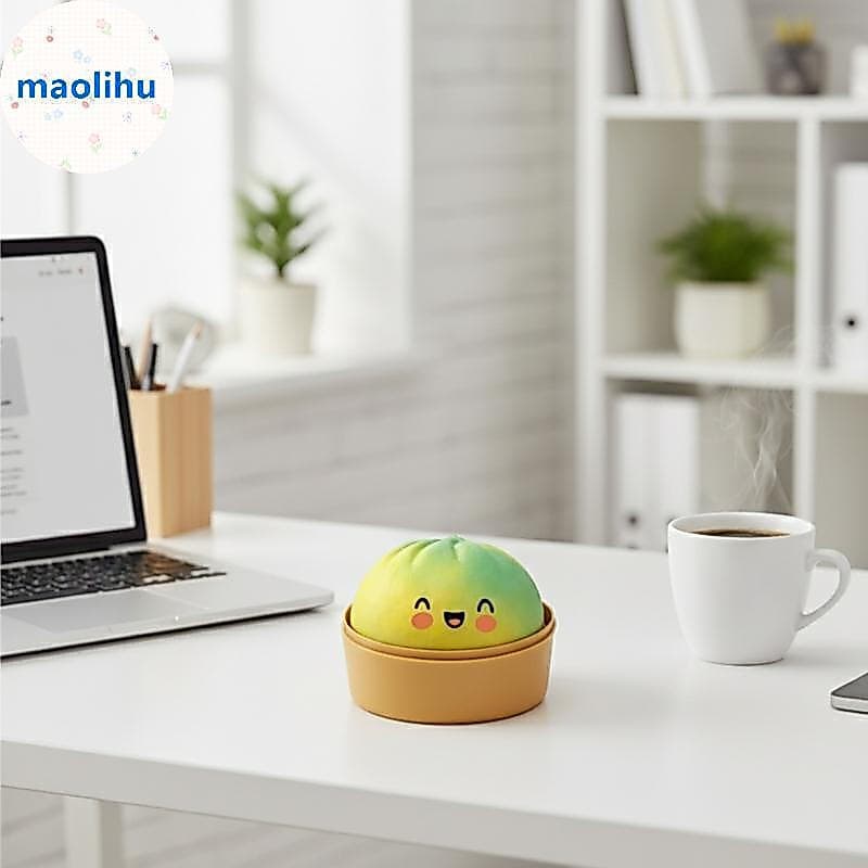 Maolihu Brinquedo Macio Para Alívio De Pão Cozido No Vapor Simulado E Espremível Decoração De Mesa Redução Diária De Est
