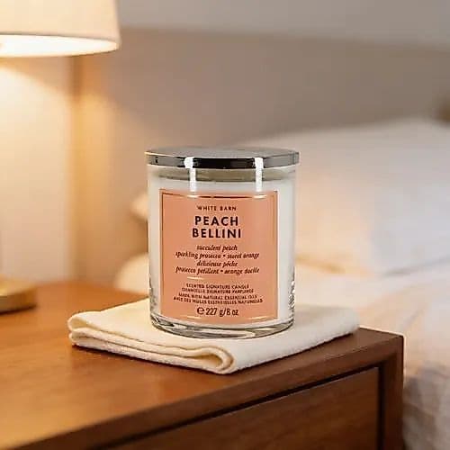 Vela aromática 1 pavio Peach Bellini Bath & Body Works