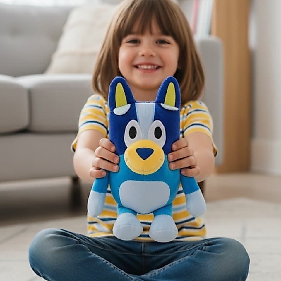 Brinquedo de Pelúcia 30cm cachorrinho azul ou laranja Children Birthday Gift