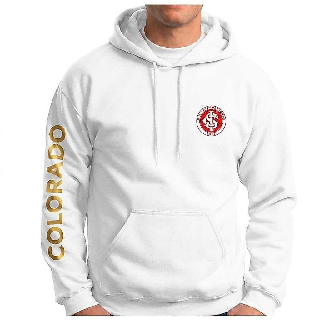 Blusa de Frio do Inter Confortável Moletom Time Gaucho Masculino Torcedor Fanatico Casaco Torcida Organizada Colorado