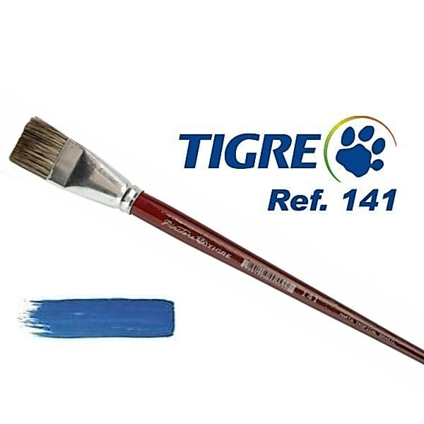 Pincel Ref:141 Pelo de Marta Tigre Surpreenda Pintando c/Tigre Produto Artístico Excelente Qualidade