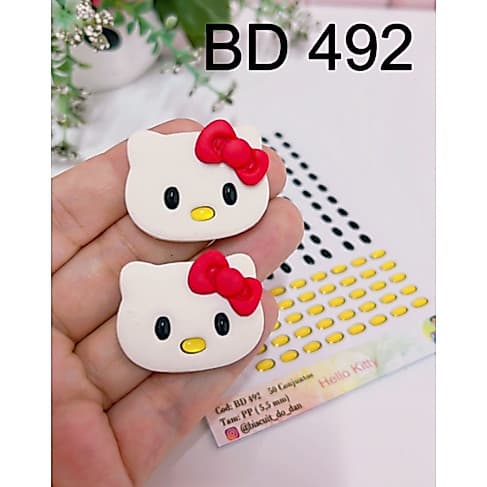 BD 492 - ADESIVO OLHOS RESINADOS HELLO KITTY 01