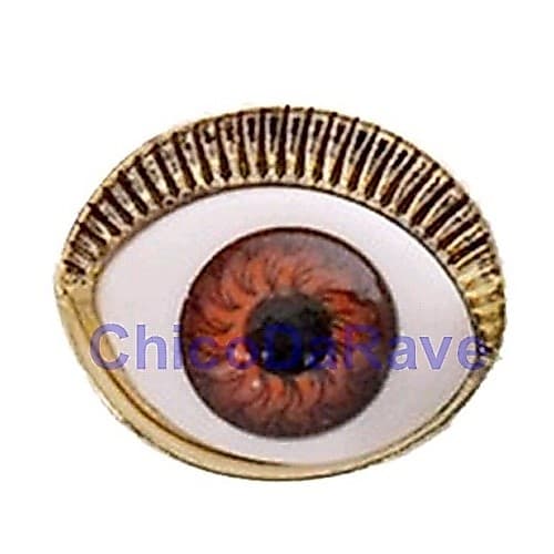 Brinco Big Eyes Olhos Grandes Exótico Bronze Vintage
